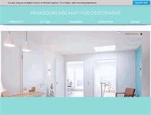 Tablet Screenshot of osteopathie-sylt.com